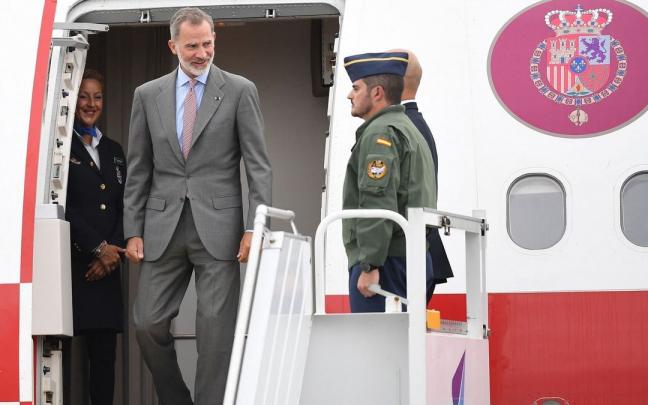 Felipe VI, a su llegada a Bogotá el pasado fin de semana. Felipe VI, a su llegada a Bogotá el pasado fin de semana.