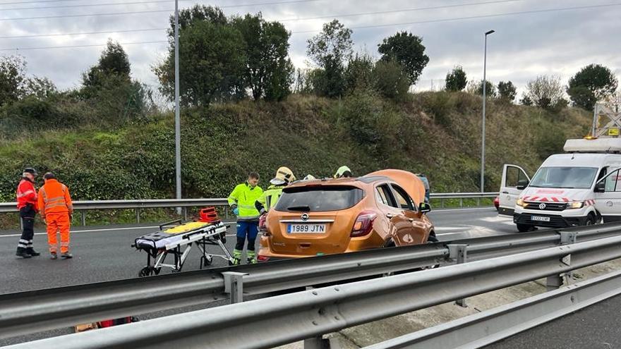 Un accidente en la N637