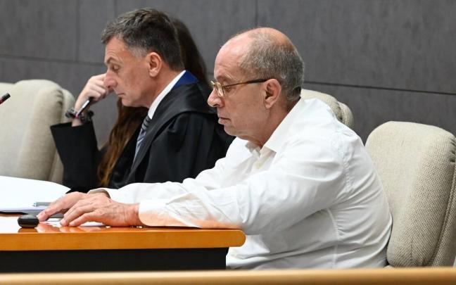 El condenado, F. M. S., durante la celebración del juicio