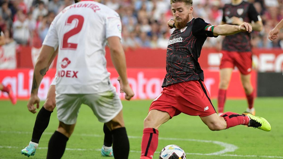 Iker Muniain, durante el encuentro frente al Sevilla del pasado sábado.