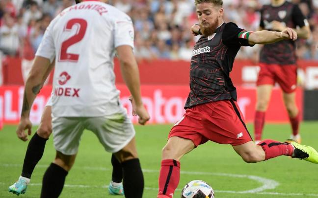 Iker Muniain, durante el encuentro frente al Sevilla del pasado sábado.