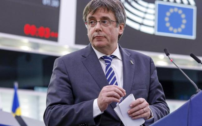 Carles Puigdemont, hace unos meses. en una sesión del Parlamento Europeo. Carles Puigdemont, hace unos meses. en una sesión del Parlamento Europeo.
