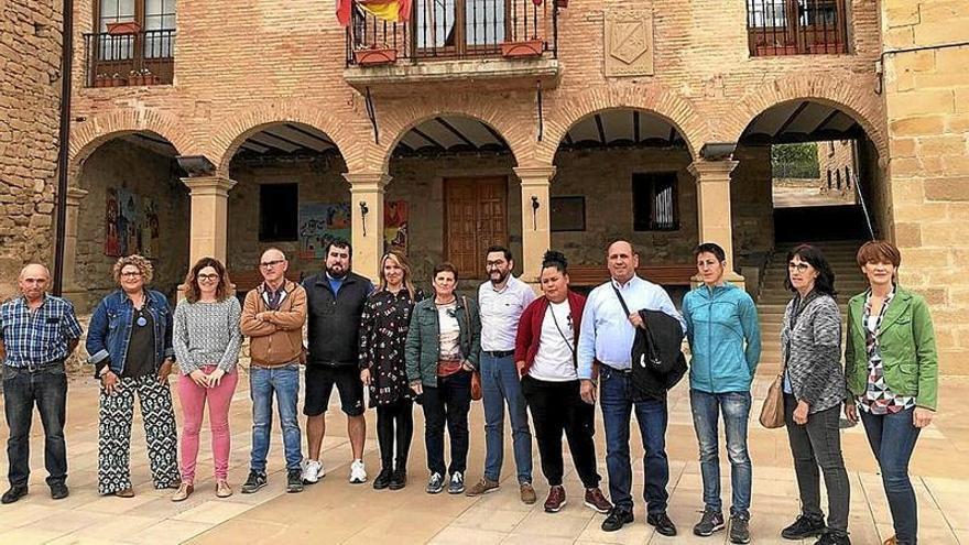 Representantes de las 17 localidades del proyecto Tejiendo Caminos en la Sierra de Codés.