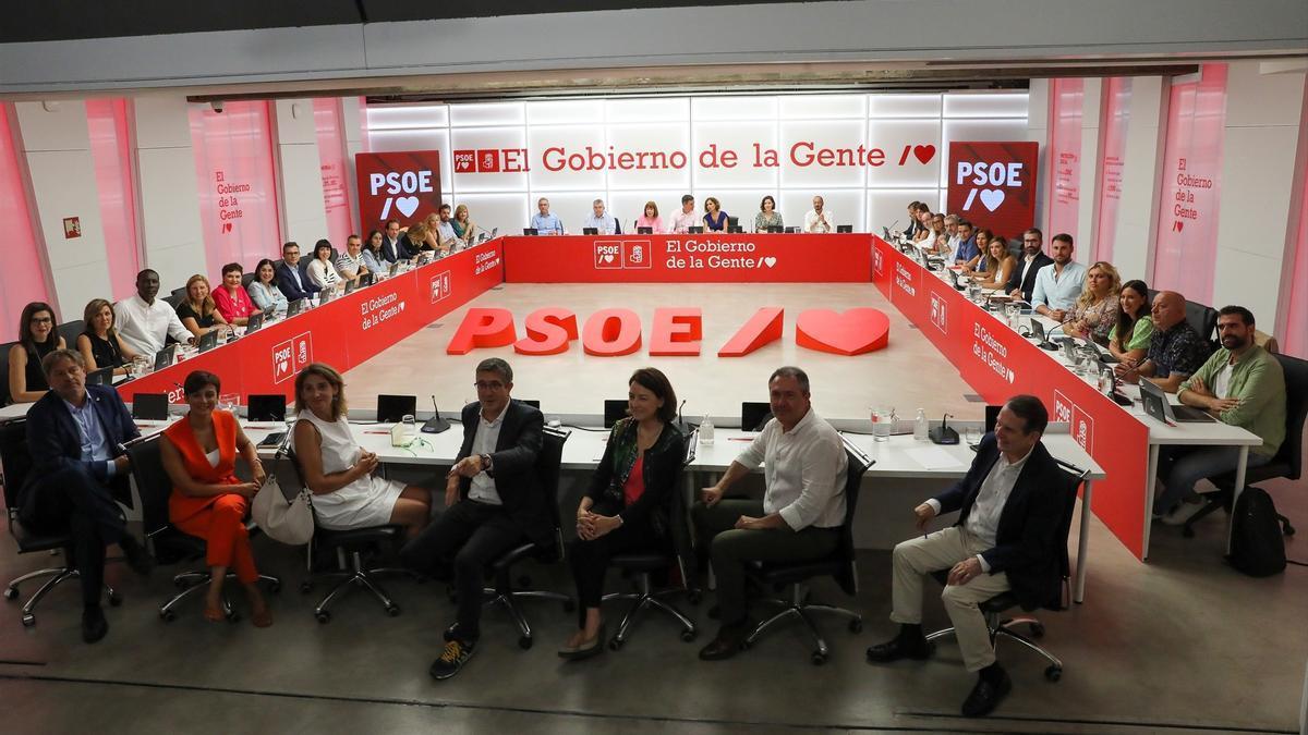 Ejecutiva Federal del PSOE, en una imagen de archivo.