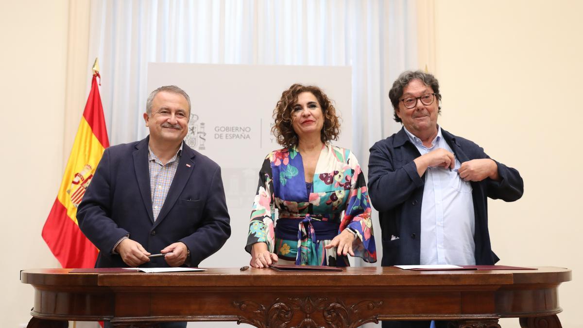 María Jesús Montero preside el acto de firma del ‘Acuerdo marco para una Administración del siglo XXI’.