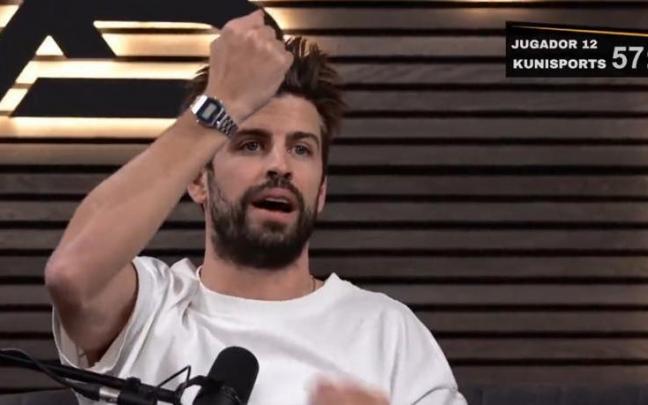 Gerard Piqu&eacute;, durante un twitch de la King's League.