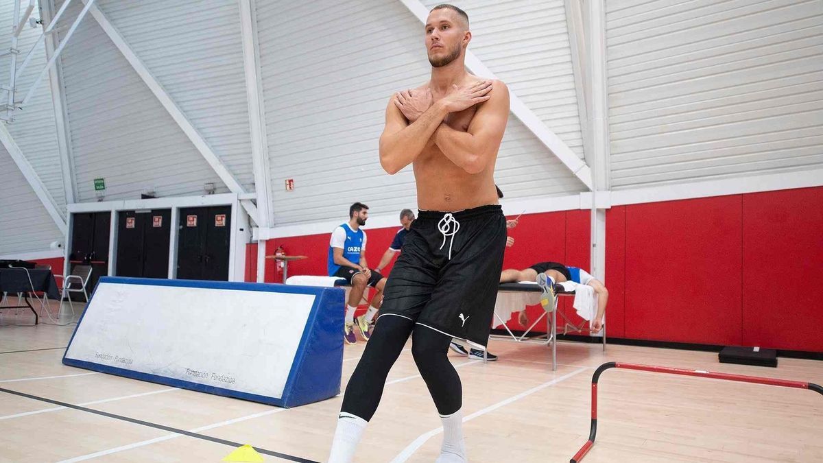 Tadas Sedekerskis ha vuelto otro verano como un toro. | FOTOS: BASKONIA