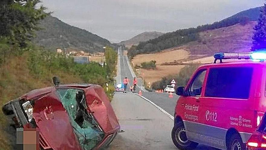 Imagen del atropello mortal en Berrioplano.