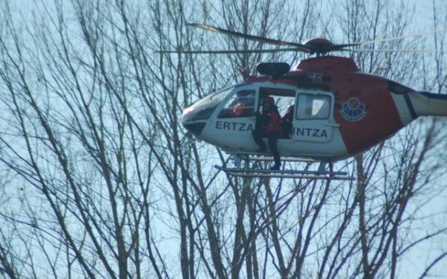 Rescatado un montañero tras lesionarse en una ruta por los montes de Iturrieta