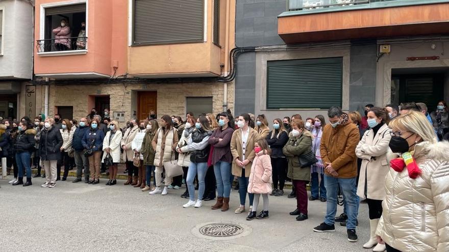 Concentración de repulsa tras la agresión ocurrida en Azagra.