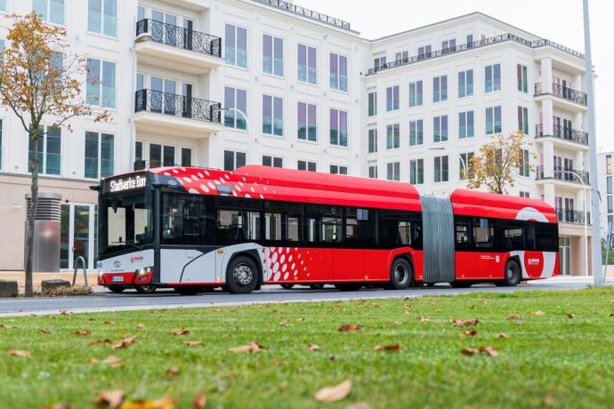 Autobús eléctrico de la filial Solaris