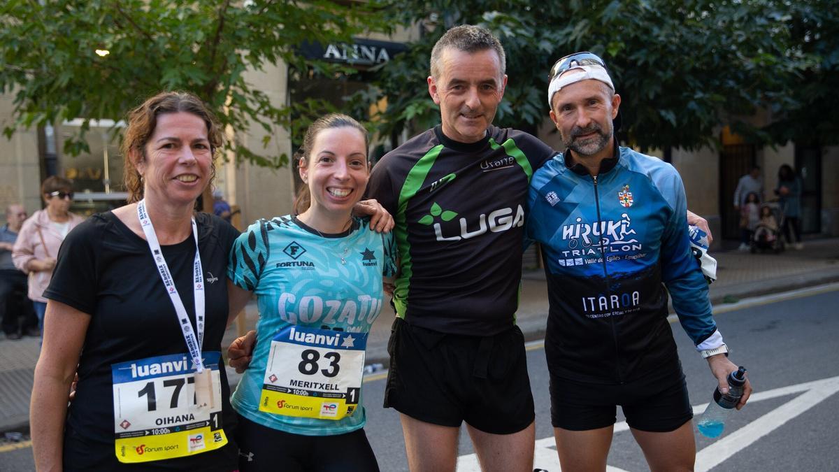 Ohiana Goicoechea, Meritxell Miralpeix, Ander Arrazio y José Luís Echarte.