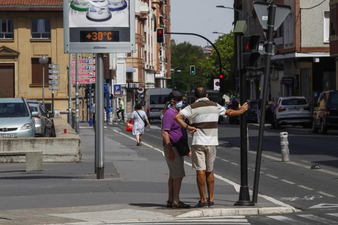 El calor en Vitoria.