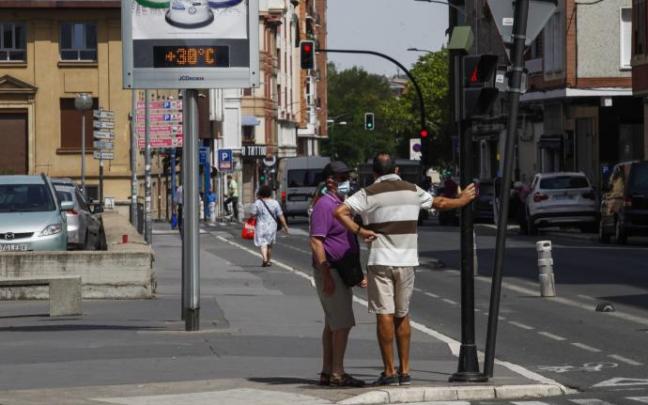 El calor en Vitoria. El calor en Vitoria.