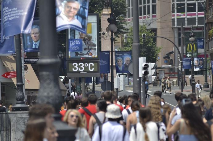 Termómetro en la calle