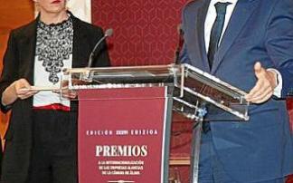 Premios a la Internacionalización, ayer Foto: Josu Chavarri