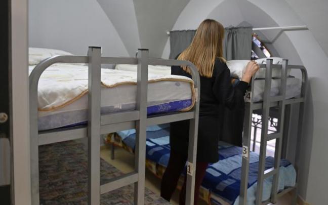 Imagen de uno de los albergues de la villa destinados a personas sin hogar. Imagen de uno de los albergues de la villa destinados a personas sin hogar.
