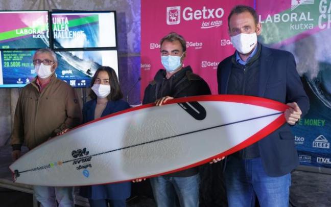 Un instante de la presentación de ayer del Laboral Kutxa Punta Galea Challenge.