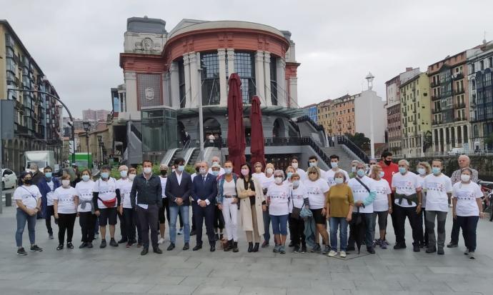 Participantes en la "Red de caminantes" de Bilbao