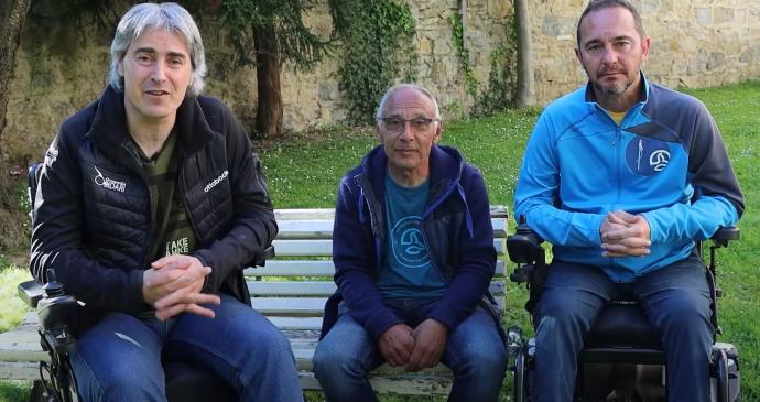 Los tres integrantes de la asociación