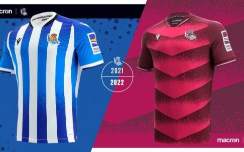 Las nuevas equipaciones de la Real: una txuri-urdin y otra color berenjena-fucsia