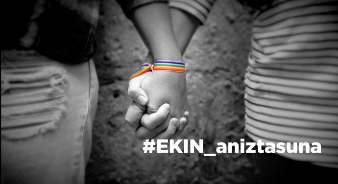 Imagen de la campaña #Ekin_aniztasuna de EITB.