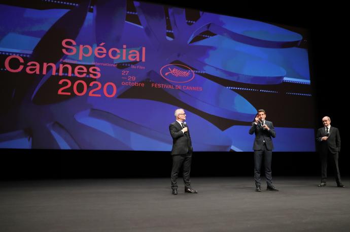 Un momento de la presentación del Especial Cannes 2020, una mini versión del tradicional Festival de Cine de Cannes.