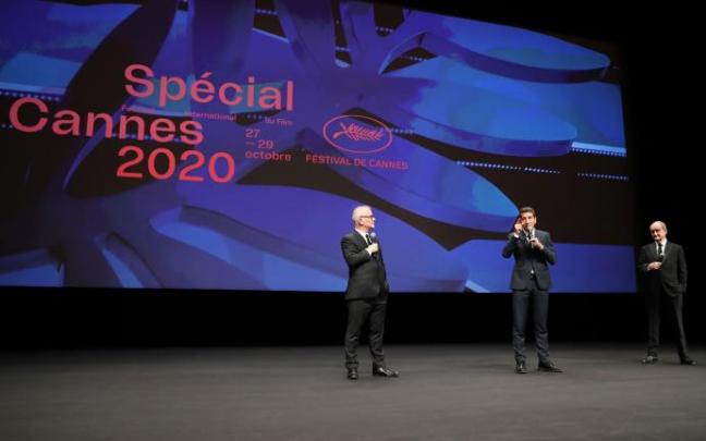 Un momento de la presentación del Especial Cannes 2020, una mini versión del tradicional Festival de Cine de Cannes. Un momento de la presentación del Especial Cannes 2020, una mini versión del tradicional Festival de Cine de Cannes.