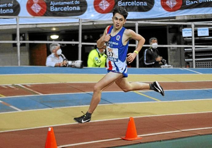 Alain Flores compitiendo con los colores del Berango Atletismo Taldea. Foto: DEIA