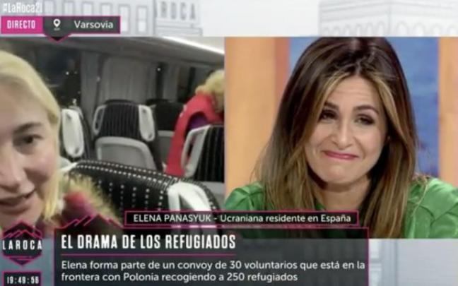 Nuria Roca se emociona en directo.