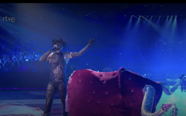 Actuación de San Marino en la segunda final de Eurovisión 2022.