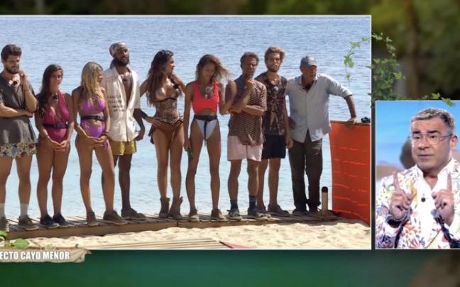 Los concursantes tras la prueba de recompensa.