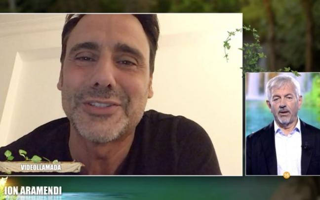 Carlos Sobera conecta con Ion Aramendi por videollamada en 'Conexión Honduras'. Carlos Sobera conecta con Ion Aramendi por videollamada en 'Conexión Honduras'.