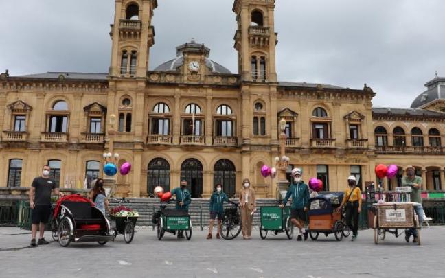 Donostia promociona el uso de los triciclos de reparto y transporte dentro de la Semana de la Movilidad