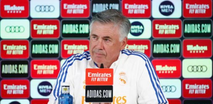 Carlo Ancelotti, durante una rueda de prensa.