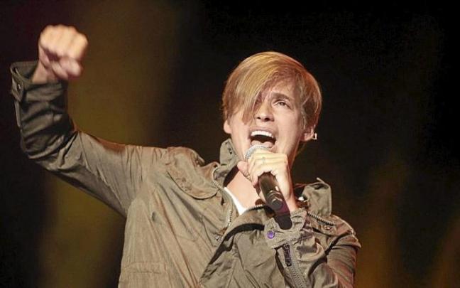 Carlos Baute, en un concierto. Foto: Juan Lazkano