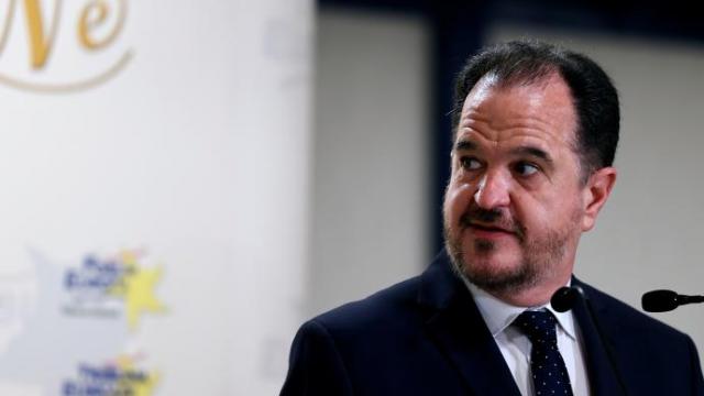 Carlos Iturgaiz, durante el desayuno informativo en el que ha participado