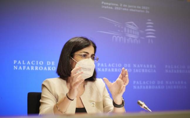 La ministra de Sanidad durante su comparecencia tras el Consejo Interterritorial de Salud