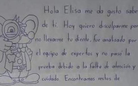Una parte de la carta que se hizo viral en Twitter. Una parte de la carta que se hizo viral en Twitter.