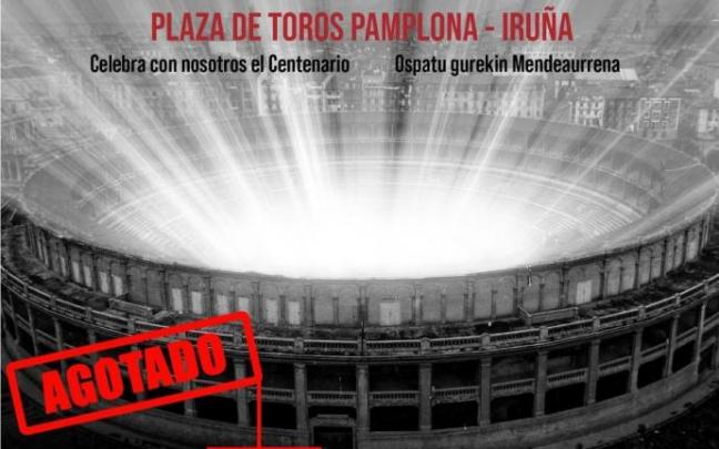 Agotadas las localidades para los dos primeros días del espectáculo del centenario de la Plaza de Toros de Pamplona
