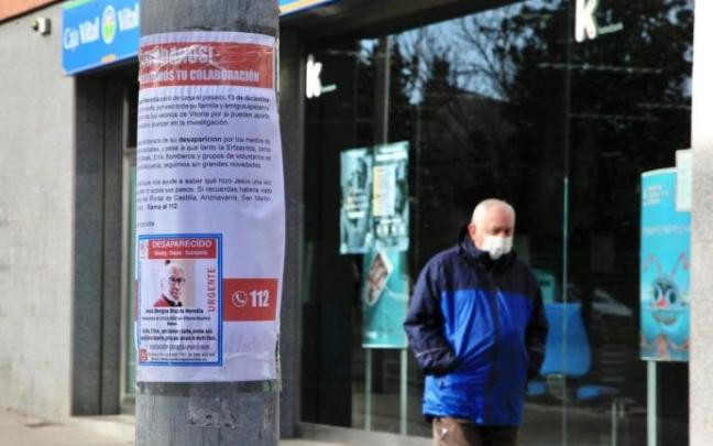 Cartel de búsqueda de Jesús Bengoa colocado en Vitoria.