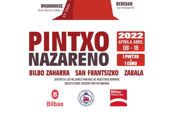 Cartel de la ruta del Pintxo Nazareno.