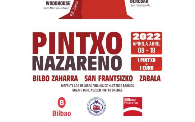 Cartel de la ruta del Pintxo Nazareno.