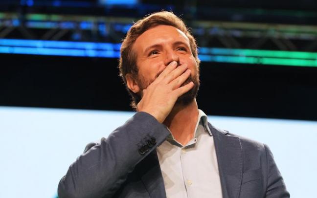 Pablo Casado, durante su intervención en el Congreso del PP en Andalucía.