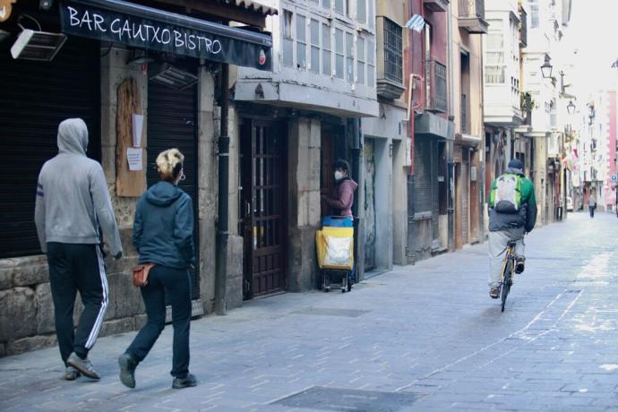 Una calle del Casco Viejo de Vitoria