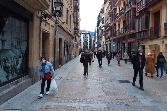 Una calle del Casco viejo de Bilbao
