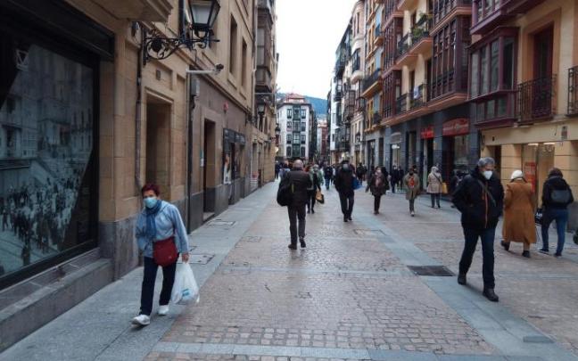 Una calle del Casco viejo de Bilbao Una calle del Casco viejo de Bilbao