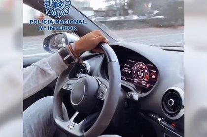 El detenido circulaba a 113 km/h por la Castellana.