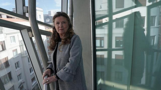 La consejera Gotzone Sagardui, en la sede de Osakidetza, en Bilbao.