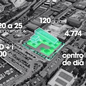 Adinberri. Fotomontaje del Centro de Referencia del Envejecimiento que se proyecta en Pasaia.